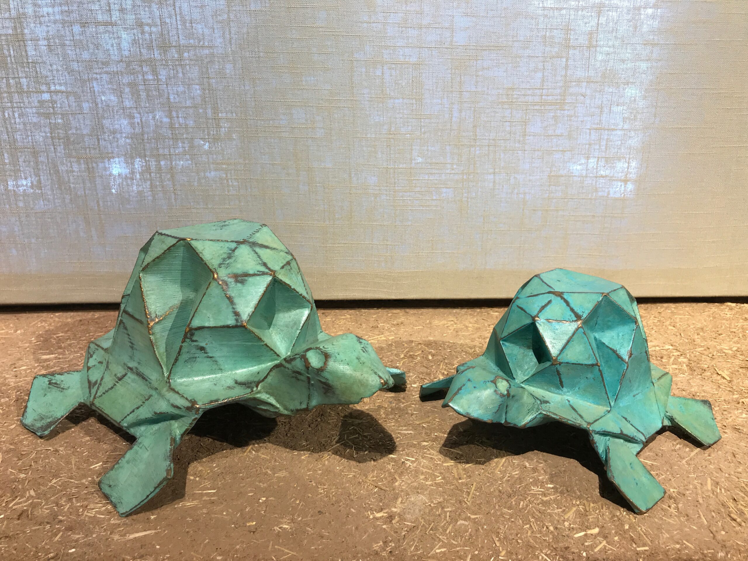 origami turtle sculptures